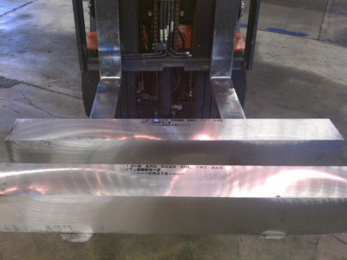 Aerospace and Defense Grade Alloys on Forklift